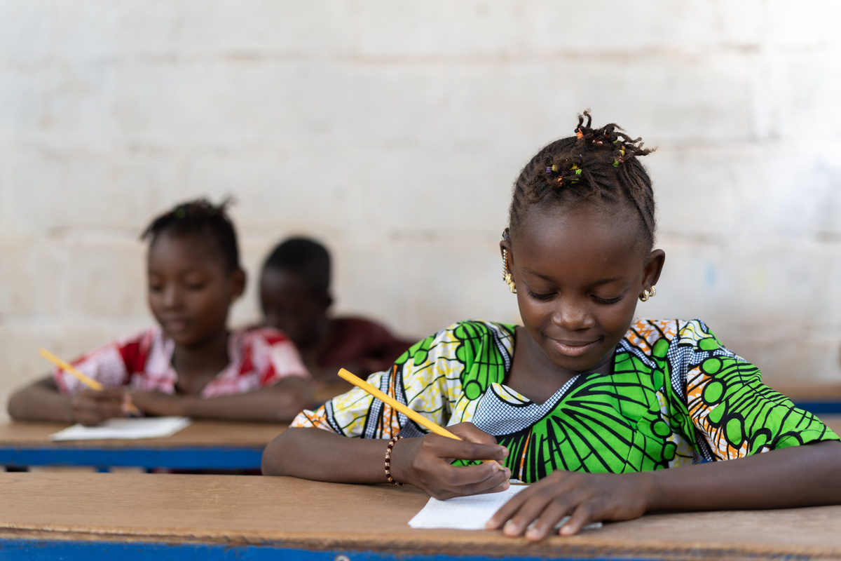 Intelligence for African Children, Rural Classroom with Pupils